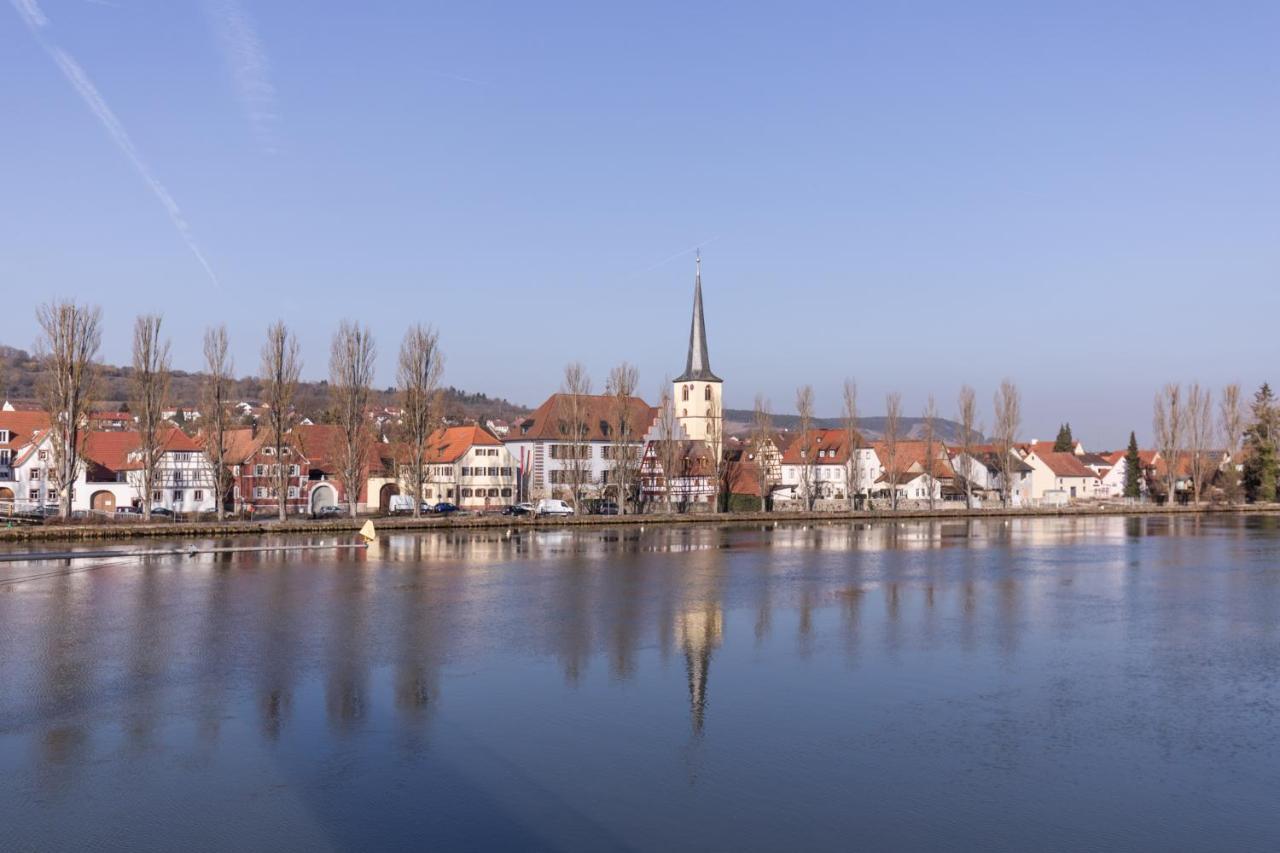 Maindrei - Schlafen Am Fluss Hotell Margetshöchheim Eksteriør bilde