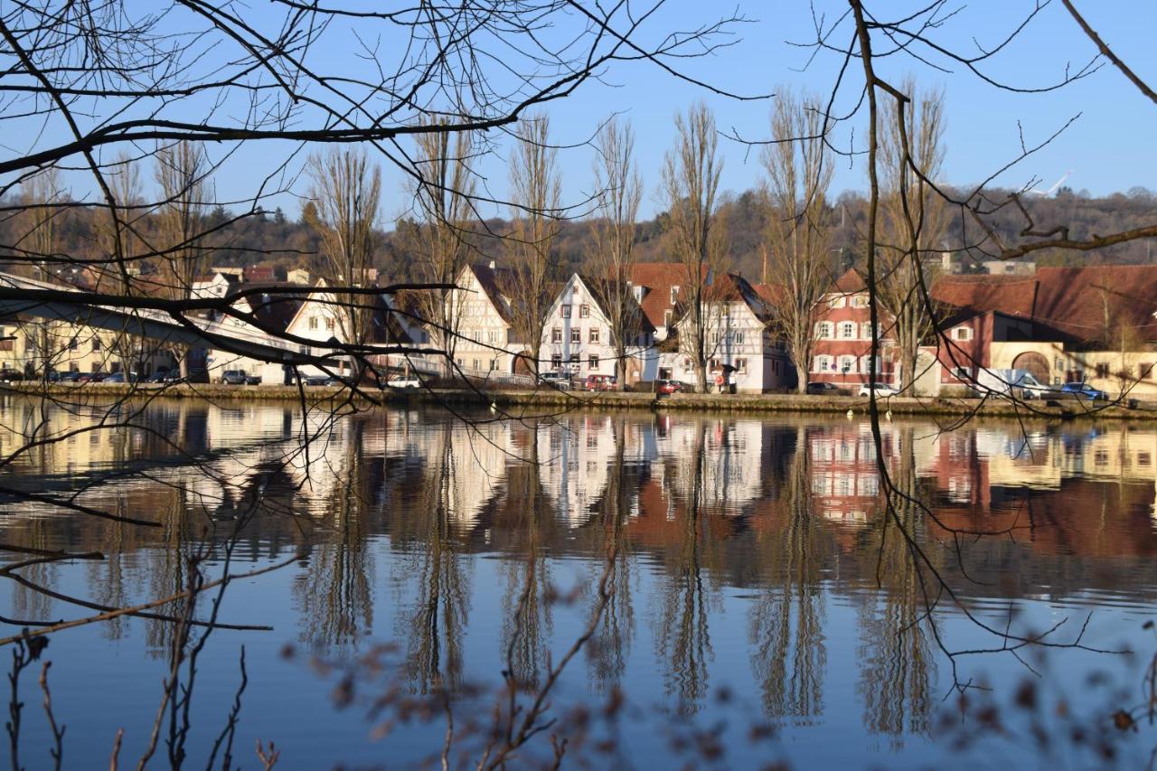 Maindrei - Schlafen Am Fluss Hotell Margetshöchheim Eksteriør bilde